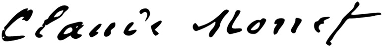 Claude Monet signature
