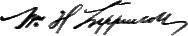 William Henry Lippincott signature
