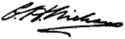 Charles Henry Niehaus signature