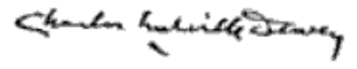 Charles Melville Dewey signature