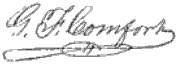 George Fisk Comfort signature