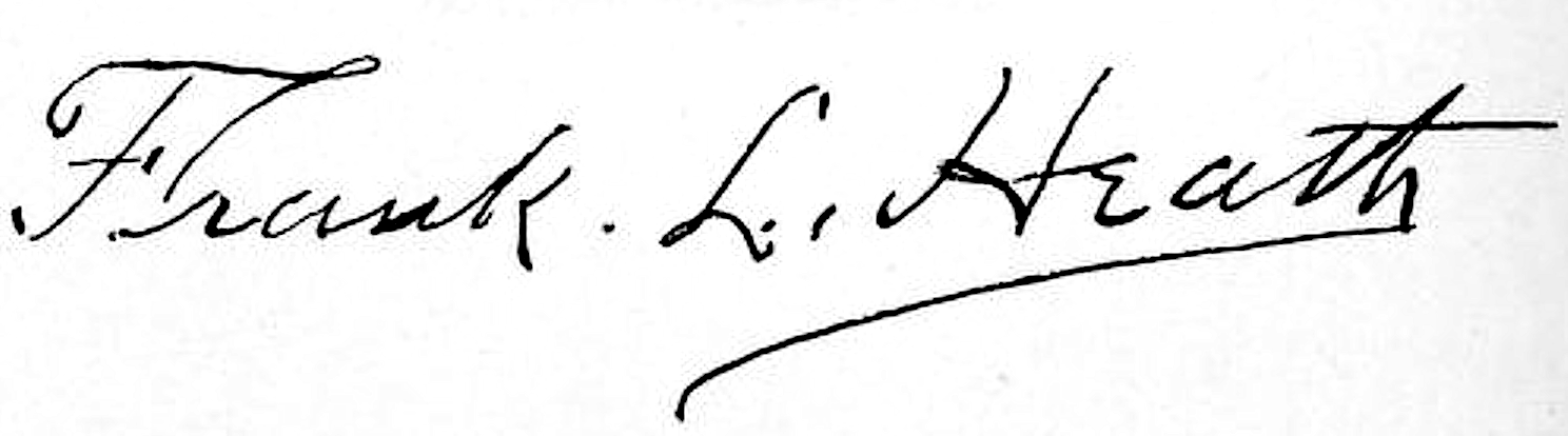 Frank Heath signature