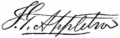 Thomas Gold Appleton signature