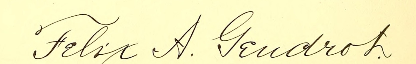 Felix Albert Gendrot signature
