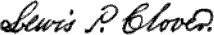 Lewis Clover signature