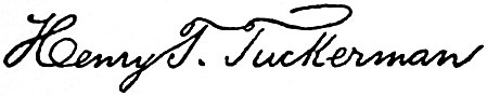 Henry Theodore Tuckerman signature