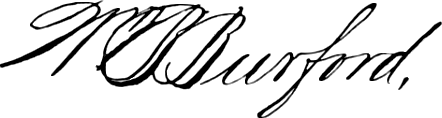 William Burford signature