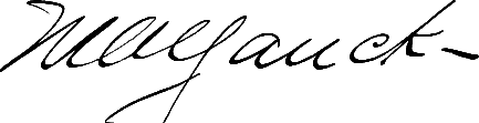 Melville Yauch signature